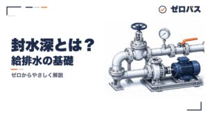 封水深とは？排水トラップの役割と破封を初心者にもやさしく図解