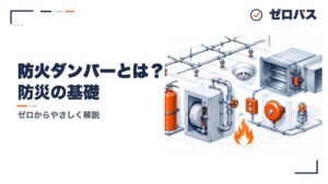 防火ダンパーとは？ダクトの火災対策を初心者にもやさしく図解