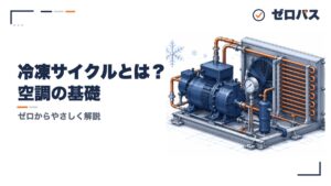冷凍サイクルとは？熱を運んで冷やす仕組みを初心者にもやさしく図解