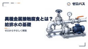 異種金属接触腐食（電食）とは？配管がサビる原因と対策を初心者にもやさしく図解