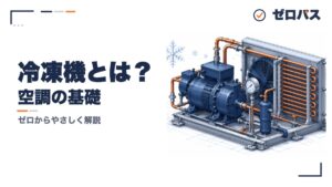 冷凍機とは？建物を冷やす熱源の仕組みと種類を初心者にもやさしく図解