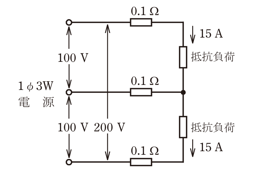 令和6年度上期 第二種電気工事士 学科 問7 の回路図