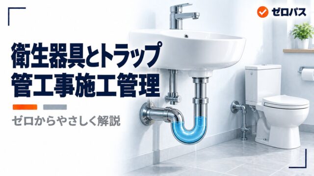 衛生器具とトラップの最小口径をゼロからやさしく解説【管工事施工管理技士】