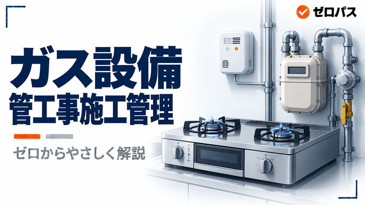 ガス設備をゼロからやさしく解説｜都市ガスとLPガス・警報器の位置【管工事施工管理技士】