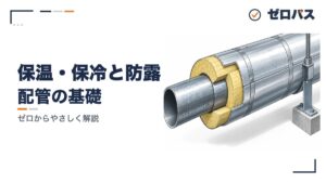 保温・保冷と防露｜防湿層を「暖かい側」に入れる理由【管工事施工管理技士】