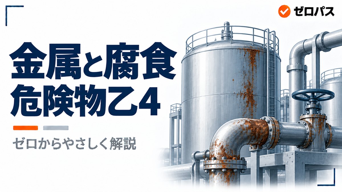 金属の性質とイオン化傾向・腐食｜さびるしくみをゼロから解説【危険物乙4】