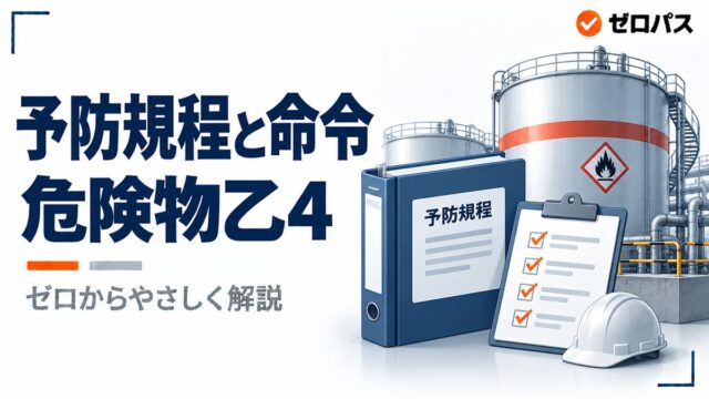 予防規程と定期点検・命令｜認可か届出かをゼロから解説【危険物乙4】