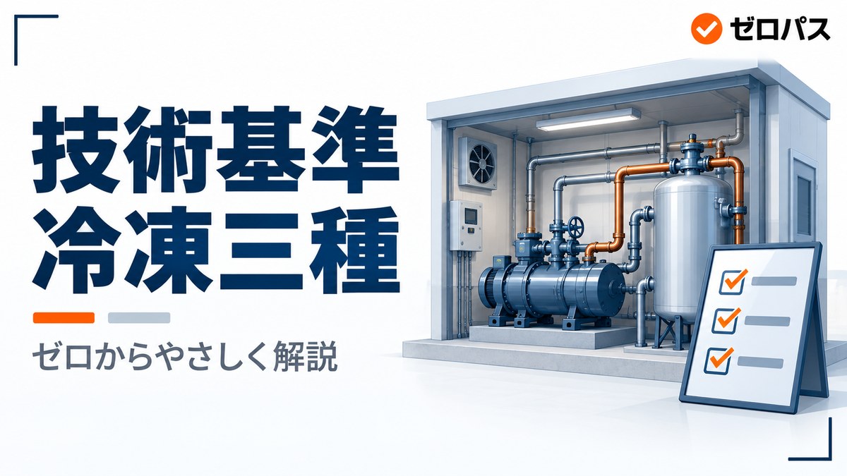 製造・定置式設備の技術基準（冷凍三種）